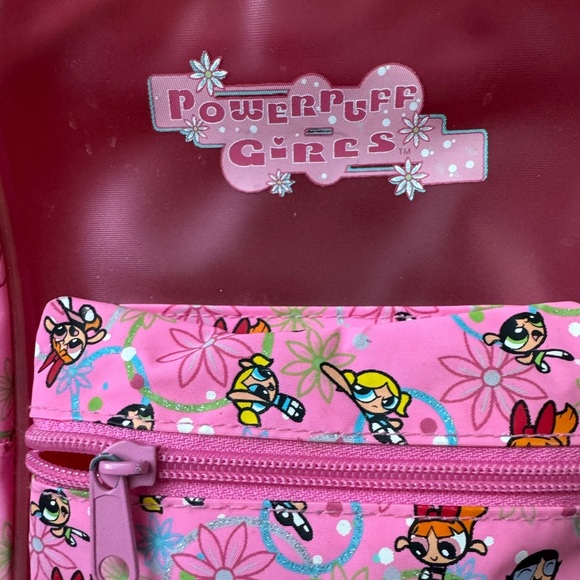 VTG Y2K Cartoon Network The Powerpuff Girls Rare Pink Backpack - Picture 5 of 7